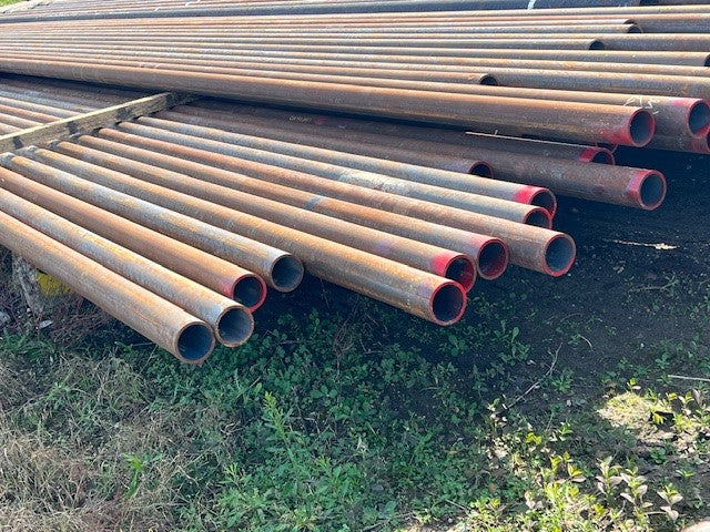 6.625 Steel Bollards made from repurposed oil field pipe