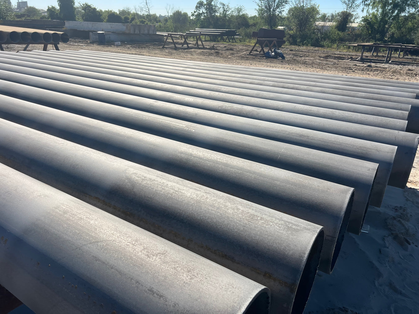 High-Quality Pipe Piles for Helical, Driven, and Micro Pile Applications – Made in the USA with AIS Compliance, Buy American Standards, and A252 & A53 Specifications, Including Oilfield Pipe
